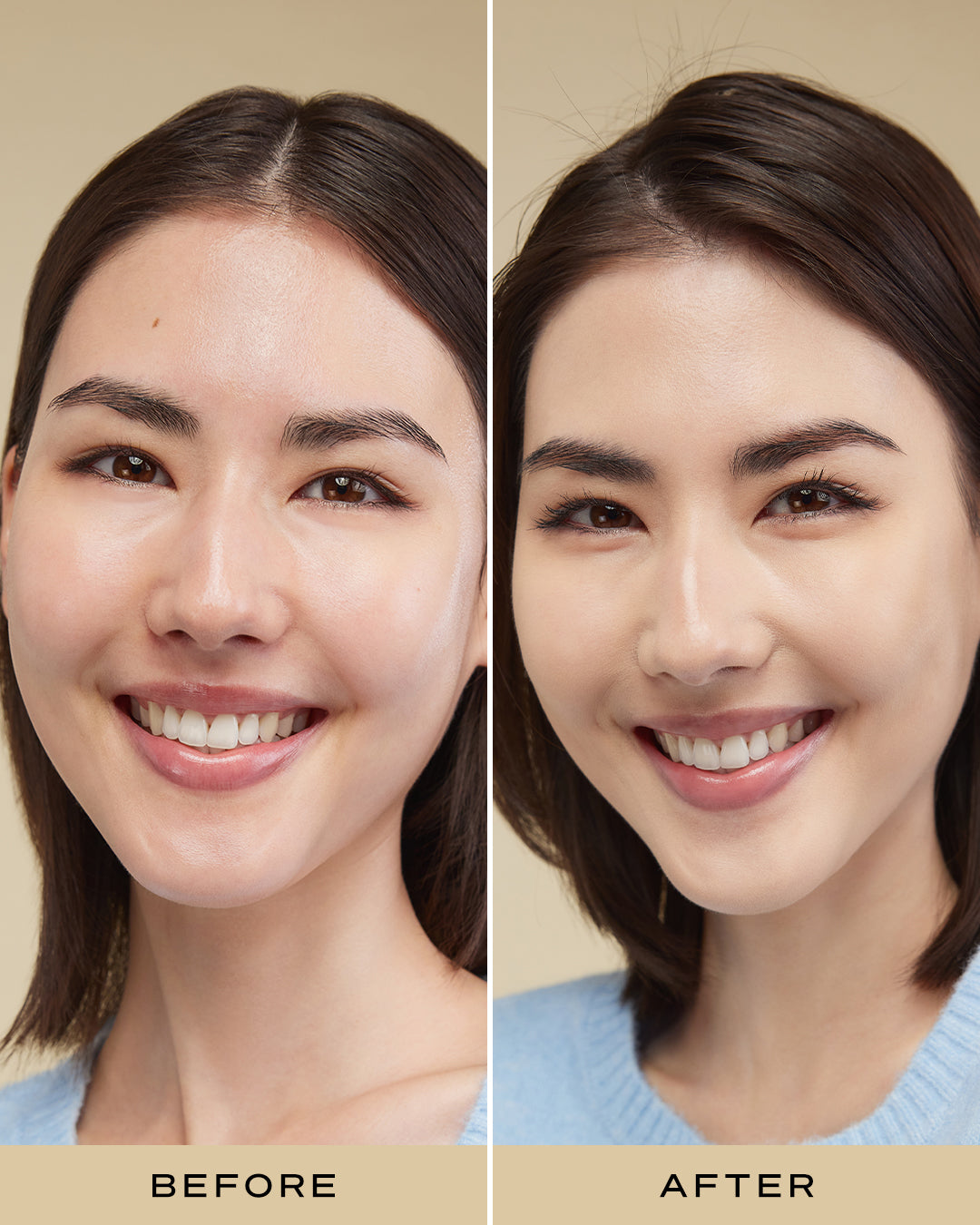 CHINA DOLL FOUNDATION BLACK LOOK 1B b&a